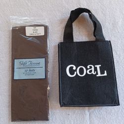 NEW Cute Gift Bag With Black Tissue Paper 