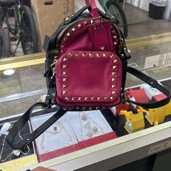 Lady’s Mini Valentino Pink Backpack 