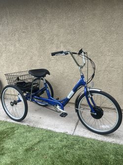 Sun Bicycles E350 Electric Trike Tricycle 24" w/ Extras