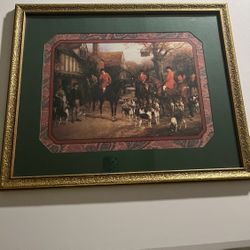 Pre-Owned English Hunting Printed Art