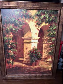 Large Tuscan Print in beautiful frame