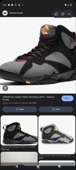 Air Jordan 7 retro Bordeaux  2015