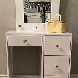 Vanity Desk With Mirror Mini Vanity 