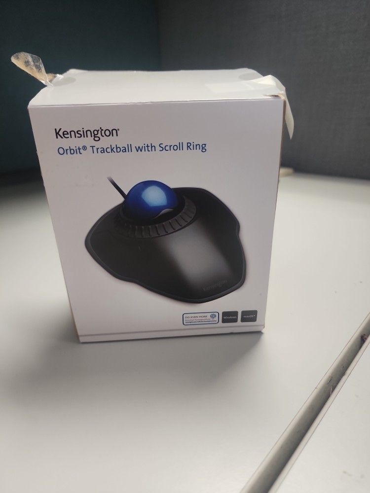 Kensington Orbit Trackball Mouse With Scroll Ring