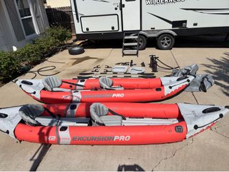K2 Inflatable Tandem Kayak Set (Two Available)