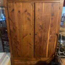 Antique Cedar Wardrobe