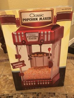 Brand New!! CLASSIC POPCORN MAKER 17 1/2” X 10 1/2”