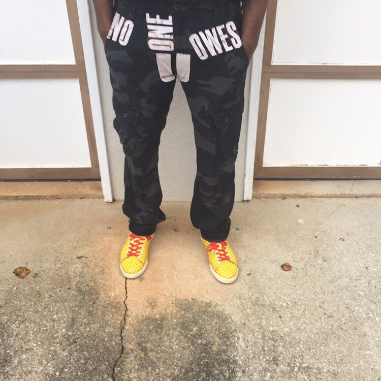 CUSTOM CORDUROY CAMO CARGO PANTS