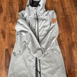 SCANDANAVIAN EXPLORER Grey Raincoat Women Waterproof Jacket M