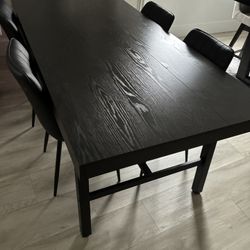 Table Dining Set Chairs 