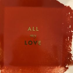 Kate Spade New York Posy Court Square Tray - All My Love Red Jewelry Tray