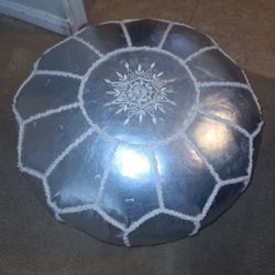 Pouf Faux Leather Ottoman 