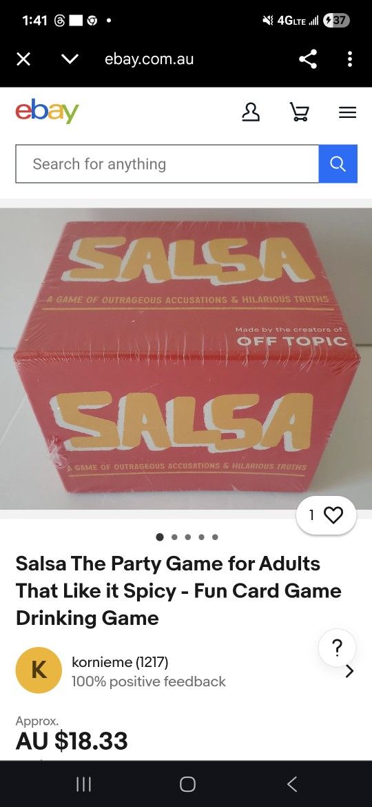 Salsa Card game