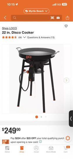 22 in. Disco Cooker