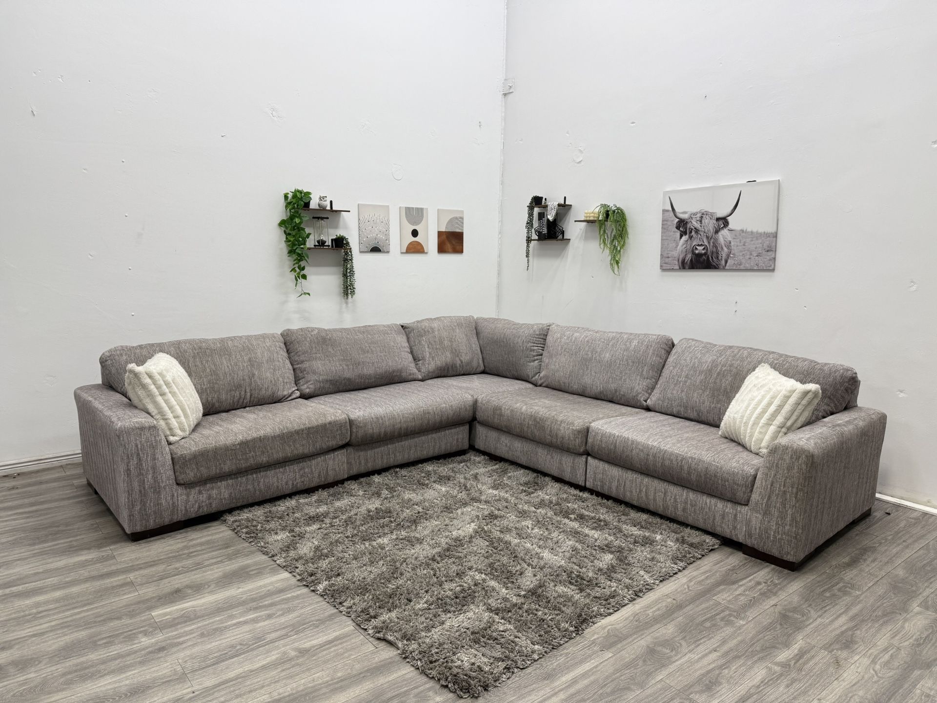 Gray Sectional Couch - Free Delivery