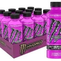 Monster Hydro Purple Passion 20oz Pack Of 12