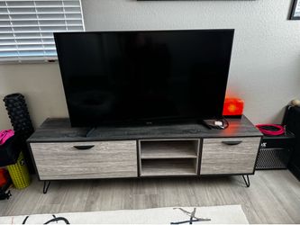 Modern Gray TV Stand / Entertainment Center – $75 OBO