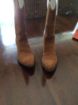 Justin Suede sheepskin lined new boots See description inside boot