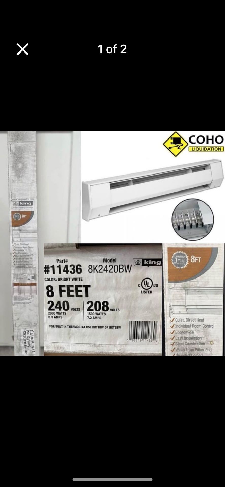King-K Baseboard Heater