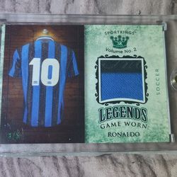 Ronaldo Game Worn Jersey Card Only 5 Made 3/5
