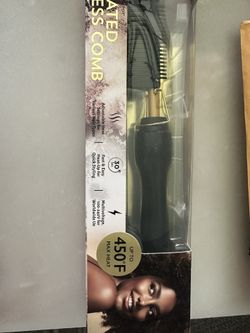 Hair Straightener Comb Pro Electric Beard Straightening Comb Heat Hot Comb Press