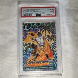 DOWNTOWN Ben Roethlisberger! Donruss Optic PSA Graded