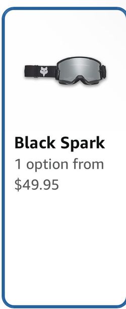 Fox Racing Black Spark Goggles