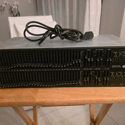 Rane DEQ 60L Dual Channel 30 Band Graphic Equalizer Long Fader 3 band EQ