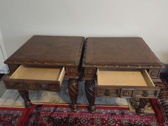 2 Tables all wood, Ashley furniture