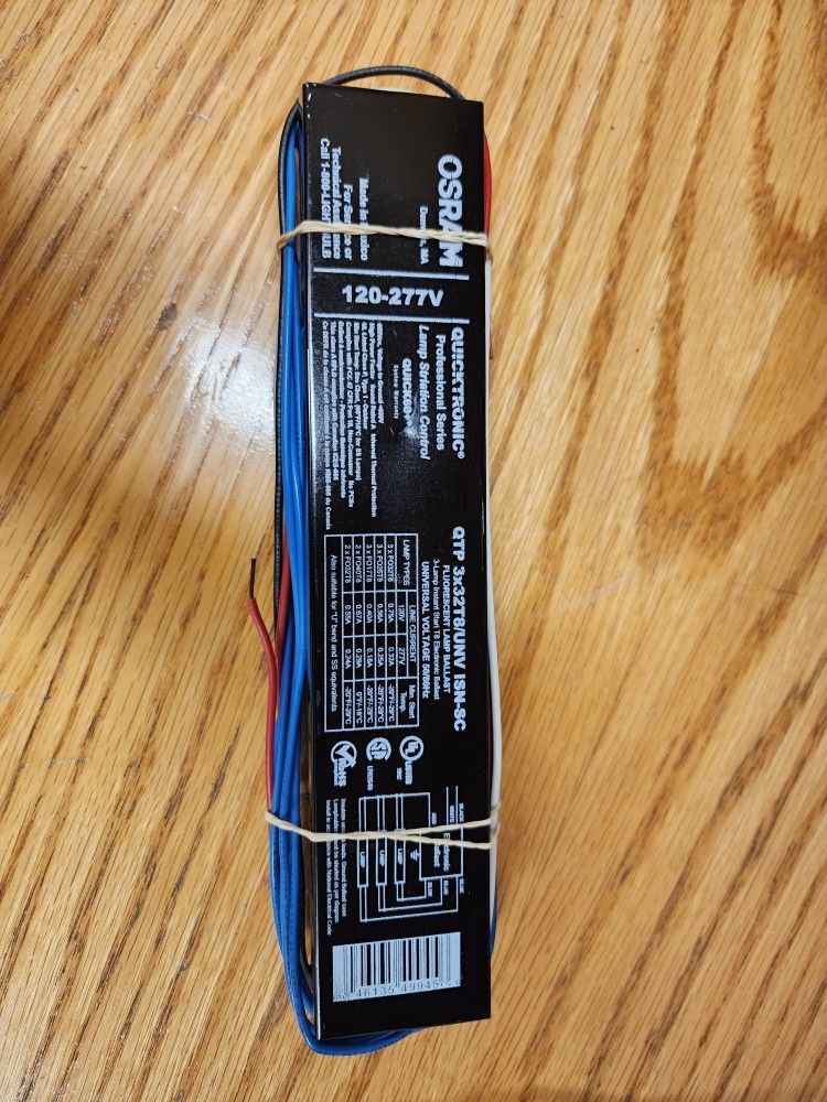 2 Pack Osram QHE 3X32T8 UVN ISN SC B Fluorescent Lamp Ballasts 120-277V
