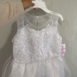 Size 14 White Girl Dress