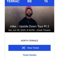 Mike Ticket For This Saturday June 28 In LA 
