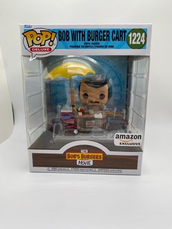 (NEW) Funko POP! Deluxe The Bob’s Burgers Movie #1224 Bob with Burger Cart