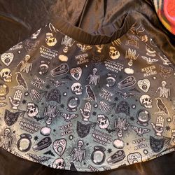 Universal Studios Halloween Horror Nights "Never Go Alone" skater skirt  HHN 2023