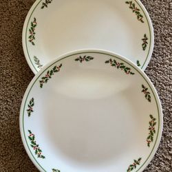 Vintage Christmas Corelle (2) Pieces