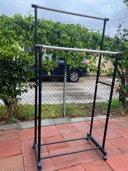 Double Rod Freestanding Clothes Rack