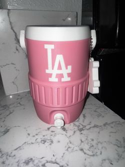 LA DODGERS 12oz koozie mini cooler soda can cooler and soda can opener