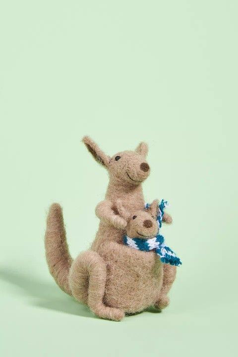Anthropologie Ornament|kangaroo Ornament|Felt Ornament