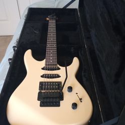 Fender Squire H.M. Korea 1989 Vintage With Floyd Rose II & Hardcase Shell 