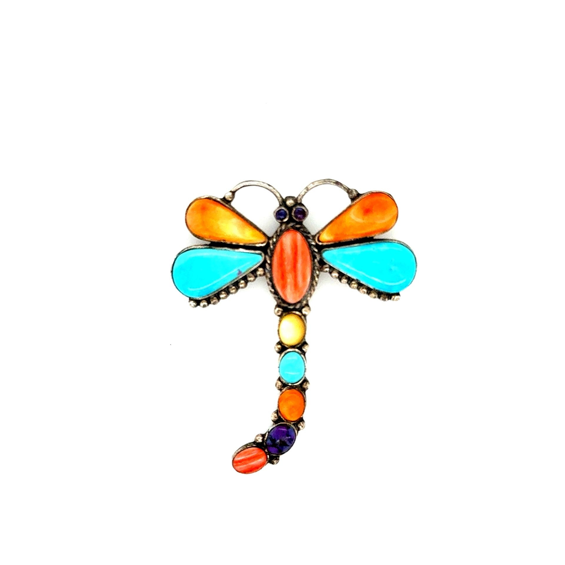 Sterling Silver 925 Dragonfly Brooch