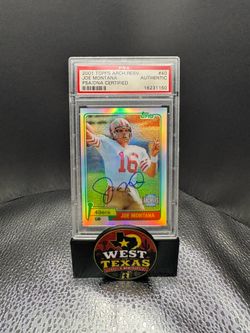 Joe Montana Signed 2001 Topps Archives Reserve PSA/DNA Authentic