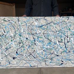 Jackson Pollock Tribute Painting