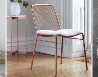 Three CB2 Crate & Barrel Icelandic Sheep Stool/ Chair Pads