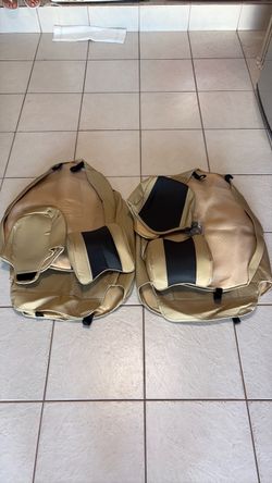 Black and Gold Car Seat Covers Set