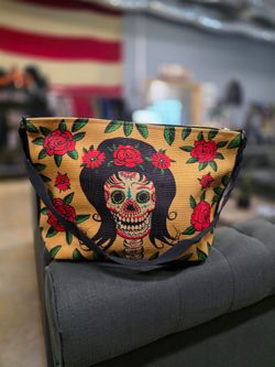 Day of the Dead Floral Crossbody Bag 🌹💀