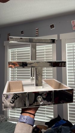 Mirrored Jewelry Organizer with Drawer