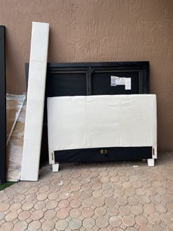 White Slack Bed frame 