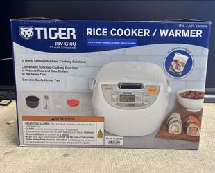 Tiger 5.5-cup Micom rice cooker (model JBV-G10U)