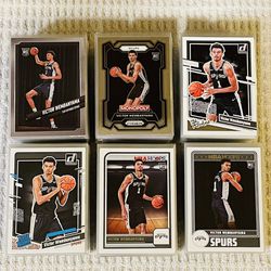 San Antonio Spurs 305 Card Basketball Lot! Victor Wembanyama, Rookies, Prizms, Parallels, Short Prints, Variations & More!
