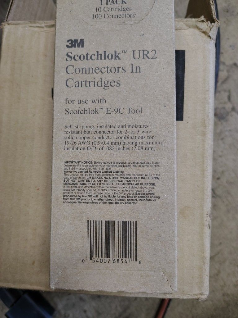 Scotchlock Ur2 Connector In Cartridges